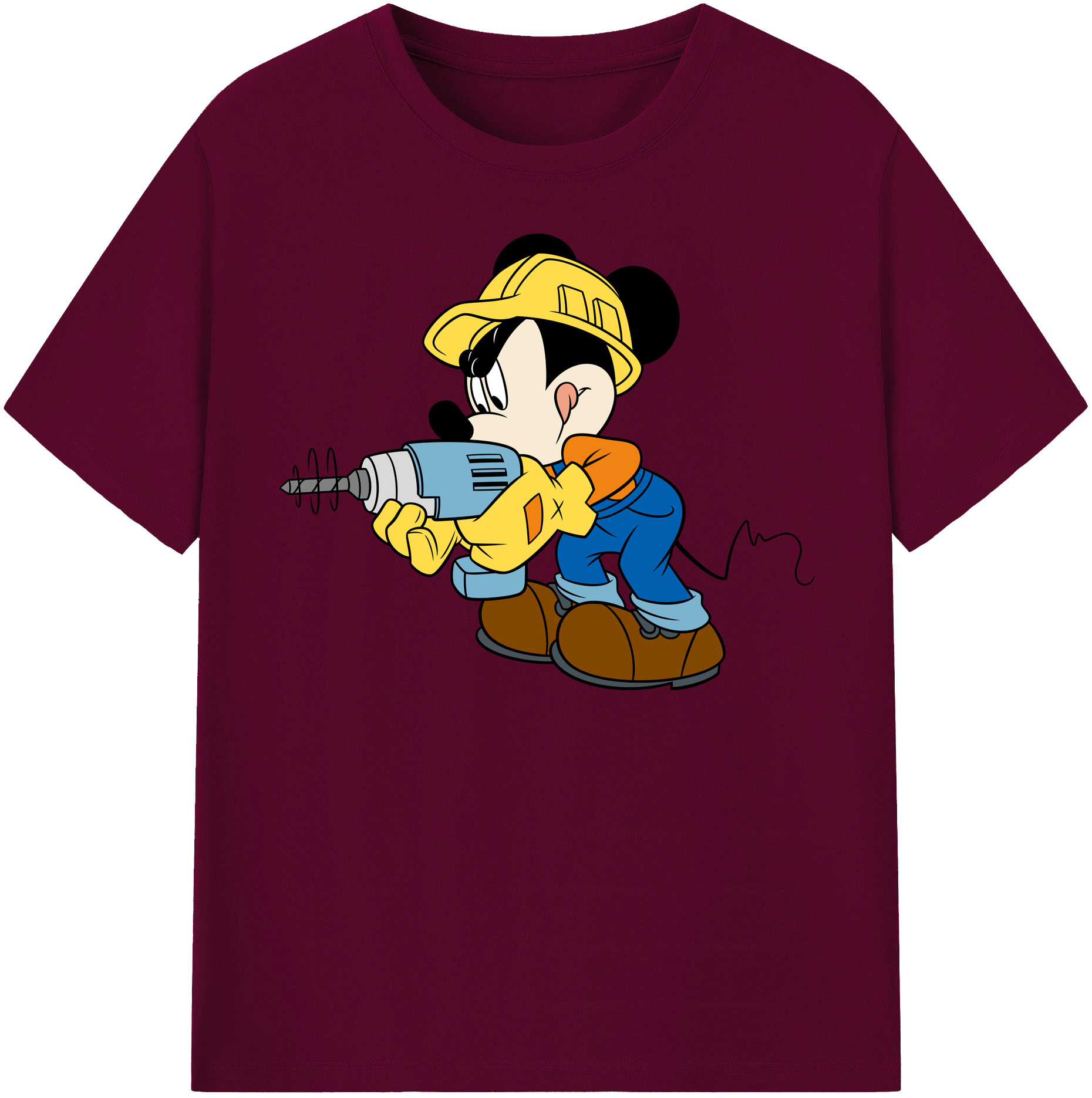 （画像用） ミッキーマウス Mickey Mouse レディースカジュアルプリントTシャツ（綿100％）